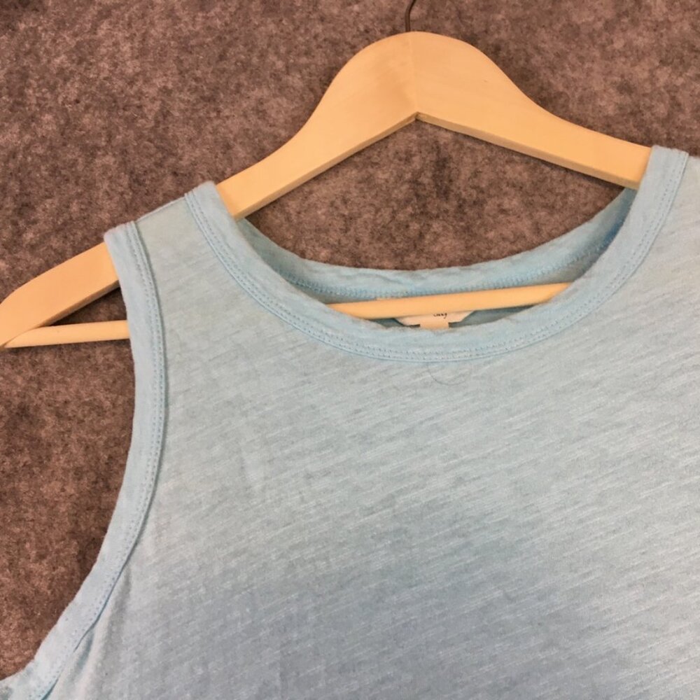 Terra Sky Dress 1X 16W 18W Blue Colorblock Tiered Pockets Tank Sleeveless Swing - Picture 5 of 13